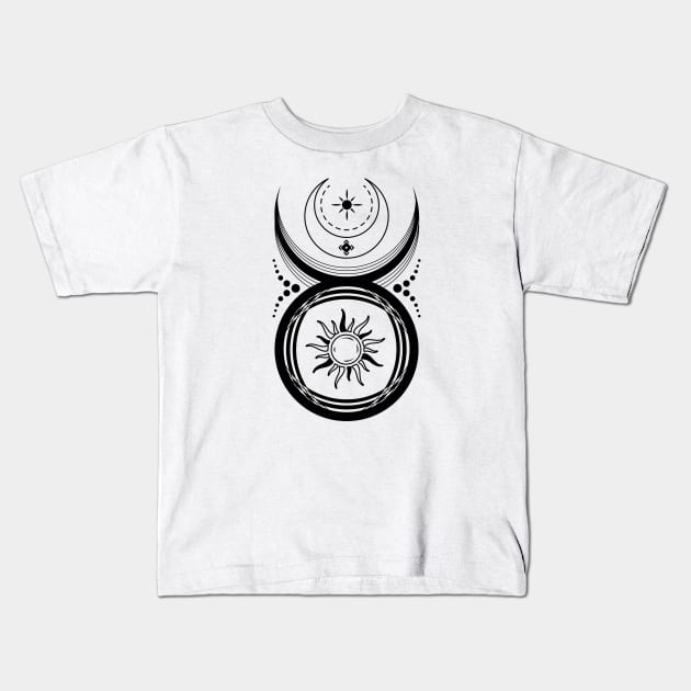 The Horned God | Pagan Symbol Kids T-Shirt by CelestialStudio